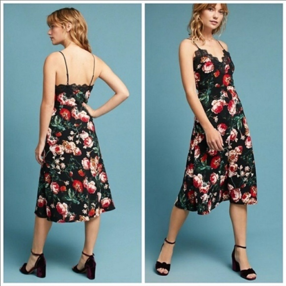 💋Anthropologie foxiedox slip dress size XS